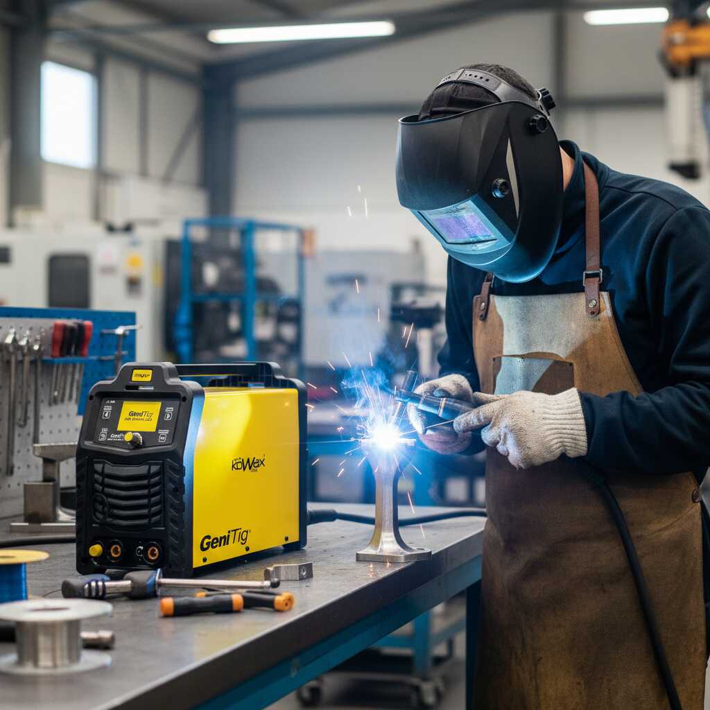 Svářečka GeniTig 220 AC/DC LCD, HF, PULZ, KOWAX pro TIG